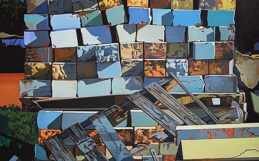 Carrières du Bugey – pile de pierres